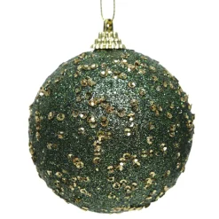 Lot de 12 boules de Noël (D80 mm) Alifa Vert sapin