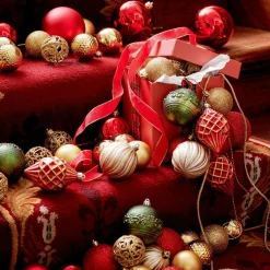 Lot de 9 boules de Noël (D80 mm) Memories Multicolore