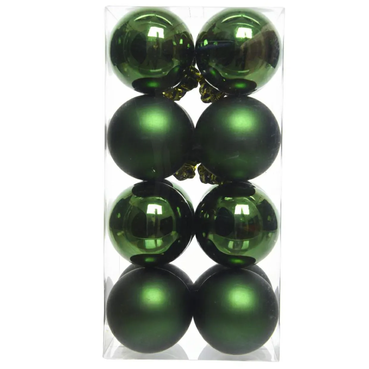 Lot de 16 boules de Noël (D40 mm) Aravis Vert sapin