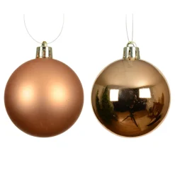 Lot de 16 boules de Noël (D40 mm) Aravis Cognac
