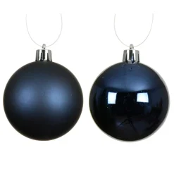 Lot de 16 boules de Noël (D40 mm) Aravis Bleu nuit