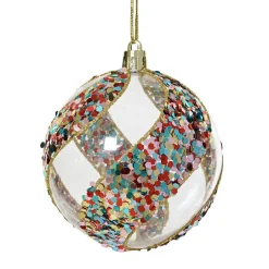 Lot de 12 boules de Noël (D80 mm) Festive Multicolore