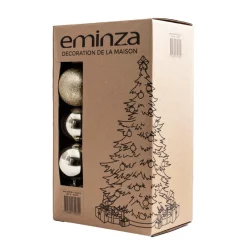 Lot de 30 boules de Noël (D80 mm) New Alpine Perle