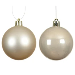 Lot de 6 boules de Noël (D80 mm) Aravis Perle