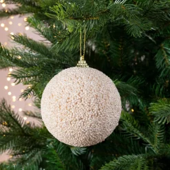 Lot de 12 boules de Noël (D100 mm) Perles précieuses Perle