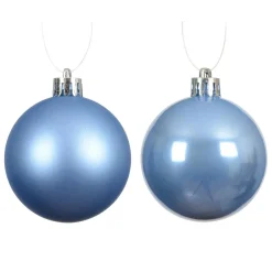 Lot de 16 boules de Noël (D40 mm) Aravis Bleu ciel