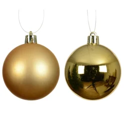 Lot de 12 boules de Noël (D60 mm) Aravis Or