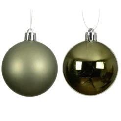 Lot de 16 boules de Noël (D40 mm) Aravis Vert romarin