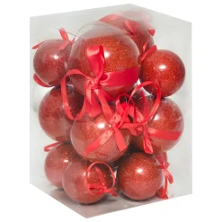Lot de 14 boules de Noël (D150 mm) Darling Rouge