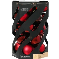 Lot de 30 boules de Noël (D60 mm) Aravis Bordeaux