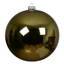 Lot de 6 boules de Noël en verre (D80 mm) Arctique brillante Vert romarin