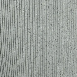 Lot de 2 cache-pots d'extérieur (H57-48 cm) Lennox strié Gris clair