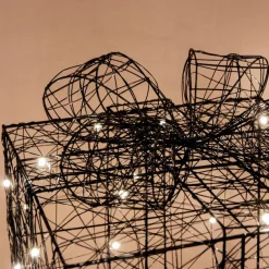 Lot de 3 cadeaux lumineux à piles 90 LED (H28 cm) Féerie Blanc chaud