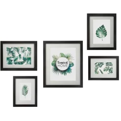 Lot de 5 cadres Tropical Noir