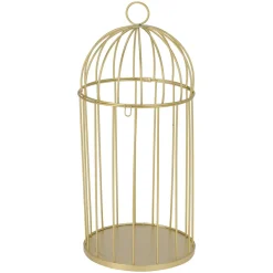 Lot de 3 cages à oiseaux (H41 cm) Christmas Chic Doré