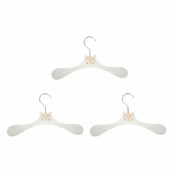Lot de 3 cintres enfant bois Biche Roses