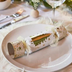 Lot de 6 crackers Sapin Or