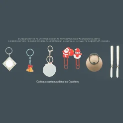 Lot de 6 crackers Sapin Or