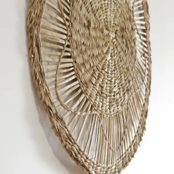 Lot de 3 décorations murales roseau (D20-30-45 cm) Seagrass Naturel