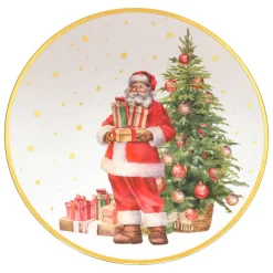 Lot de 12 dessous d'assiette Père Noël et cadeaux