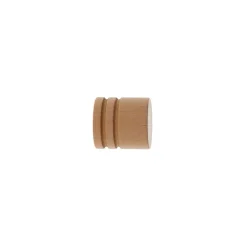 Lot de 2 embouts tringle bois (D28 mm) Nils bouchon Beige Vernis