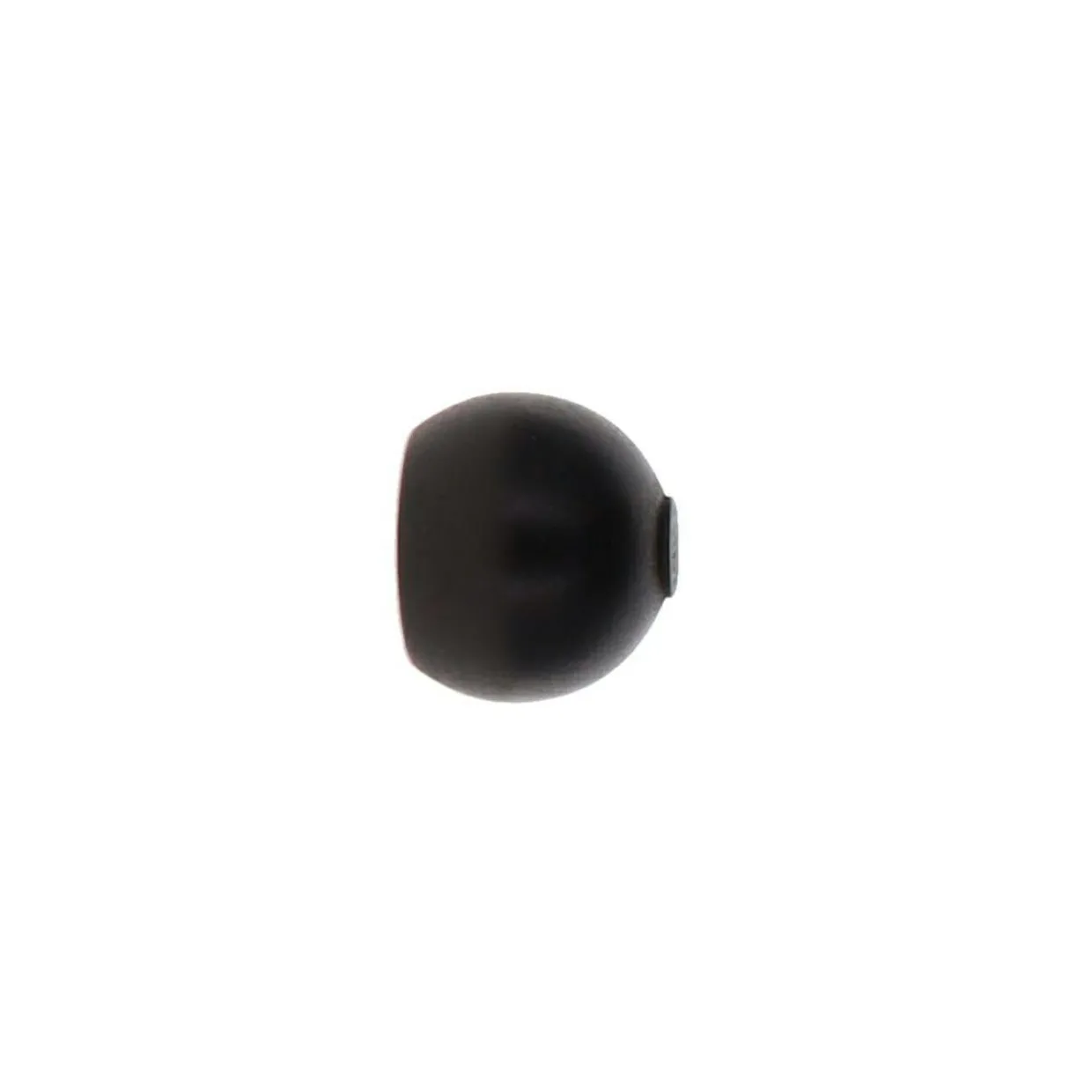 Lot de 2 embouts tringle bois (D28 mm) Nils boule Noir mat