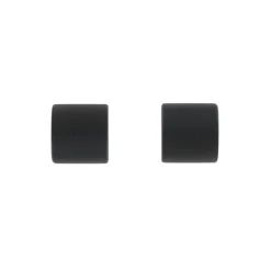 Lot de 2 embouts tringle (D20 mm) Jim Bouchons Noir mat