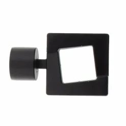 Lot de 2 embouts tringle (D28 mm) Lino Upper east side Noir mat