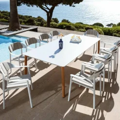 Lot de 2 fauteuils de jardin aluminium Monte Carlo Blanc