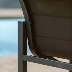 Lot de 2 fauteuils de jardin en aluminium Elba Gris anthracite