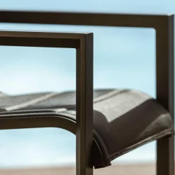 Lot de 2 fauteuils de jardin en aluminium Elba Gris anthracite