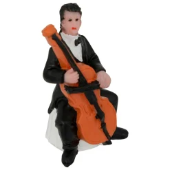 Lot de 5 figurines et accessoires pour village (H22 cm) Musique et kiosque