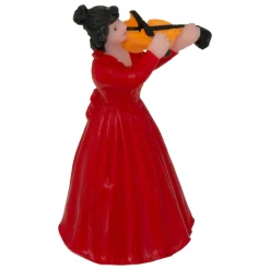 Lot de 5 figurines et accessoires pour village (H22 cm) Musique et kiosque