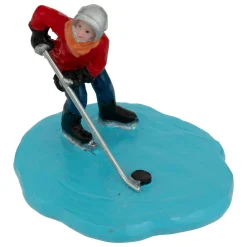 Lot de 6 figurines pour village (H7,5 cm) Sports de Montagne
