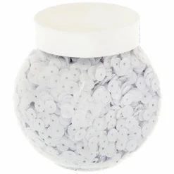 Lot de 100 gr de sequins Blanc