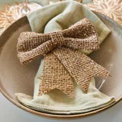 Lot de 2 noeuds (H14 cm) Tresor jute Naturel