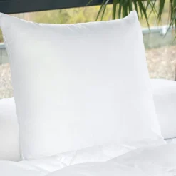 Lot de 2 oreillers carrés (60 x 60 cm) Moelleux Anti-acariens Blanc