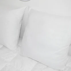 Lot de 2 oreillers rectangulaires moelleux (45 x 70 cm) Volume Blanc