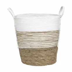 Lot de 3 paniers à linge (H47 cm) Seo Blanc