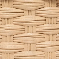 Lot de 3 paniers de rangement tressés hauts (30 x 21 cm) Garlic Beige