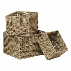 Lot de 3 paniers Kaleo Marron