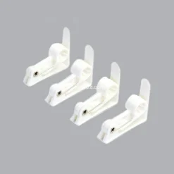 Lot de 4 pinces pour Nappes Blanc