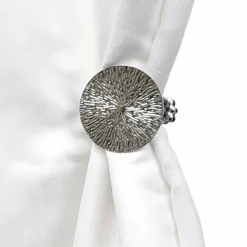 Lot de 2 pinces rideau Archi Chrome