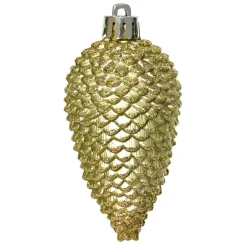 Lot de 6 pommes de pin à suspendre (H8 cm) Alpine Thé vert