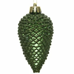 Lot de 6 pommes de pin à suspendre (H8 cm) Alpine Vert sapin