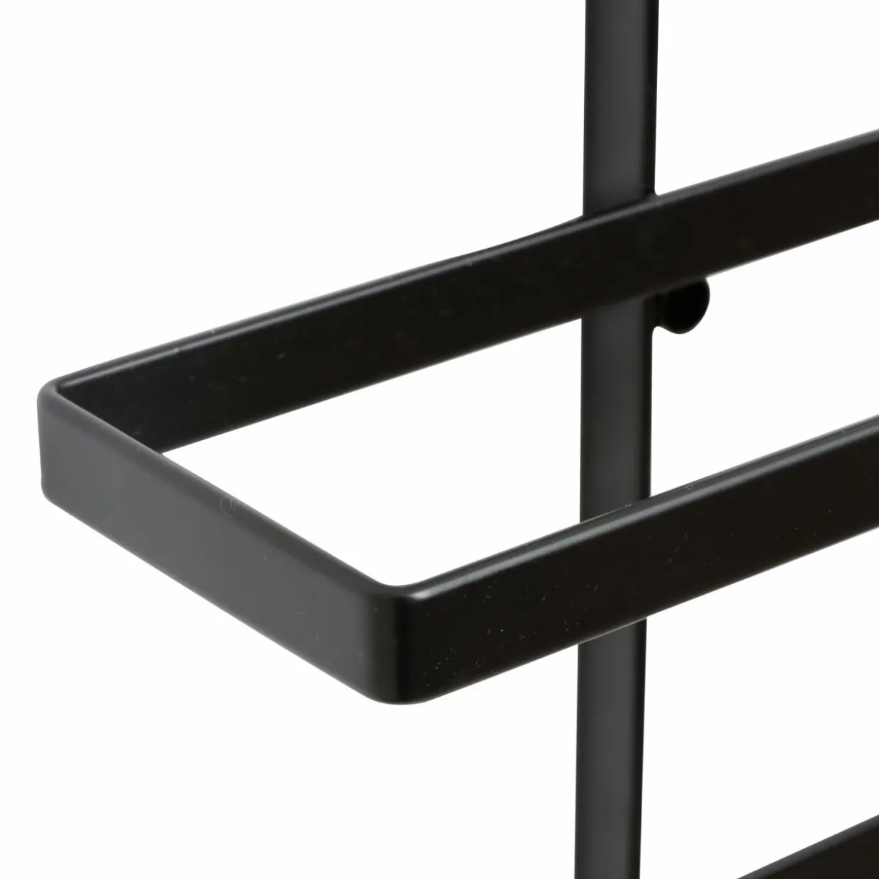 Lot de 2 porte-bouteilles muraux métal 12 emplacements (H139 cm) Léo Noir