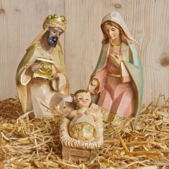 Lot de 8 santons (Hauteur 9 cm) de Gioia