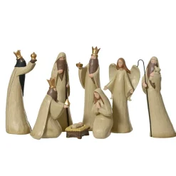 Lot de 8 santons (Hauteur 20 cm) de Juliette
