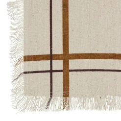 Lot de 2 serviettes coton (40 x 40 cm) Ray Beige