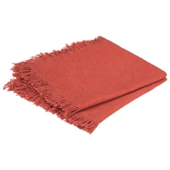 Lot de 2 serviettes coton (40 x 40 cm) Maha Terracotta